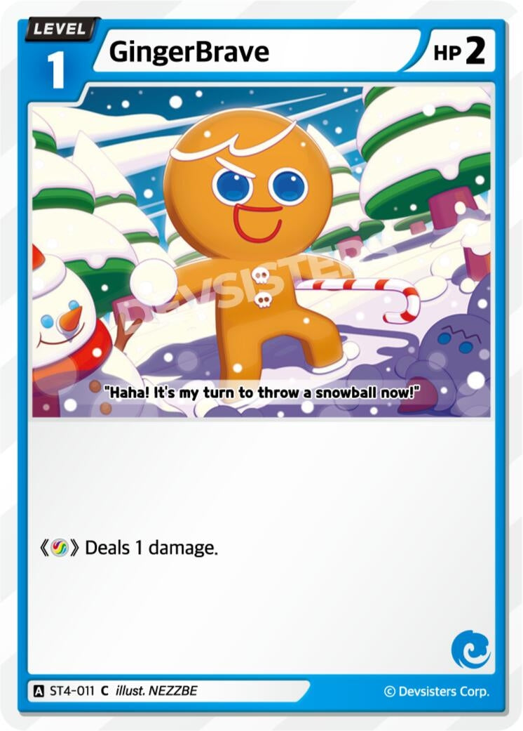 Image for GingerBrave (011) (Ver. 2) (ST4-011) (ST1-ST5) - CookieRun: Braverse TCG