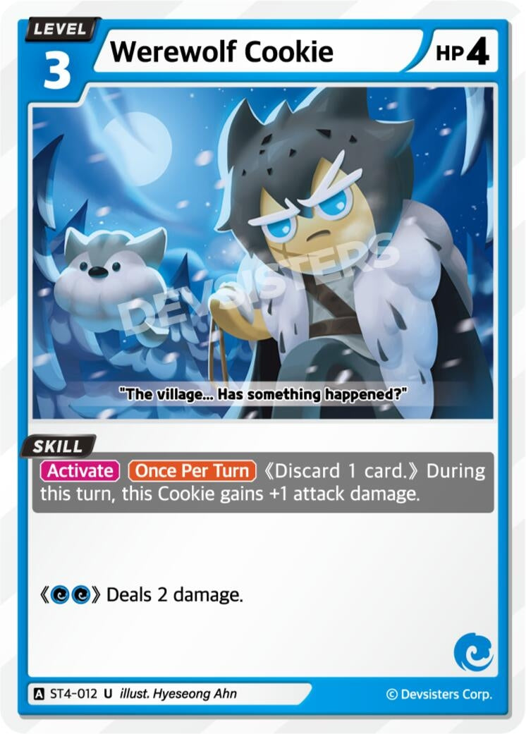 Image for Werewolf Cookie (ST4-012) (ST1-ST5) - CookieRun: Braverse TCG