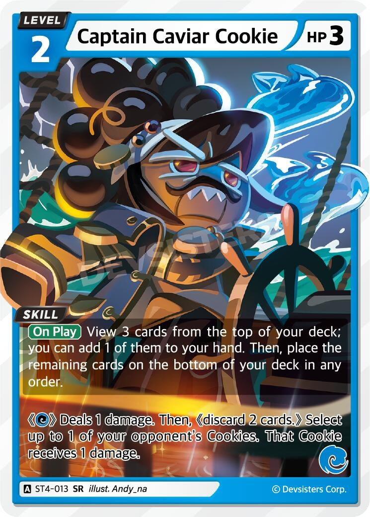 Image for Captain Caviar Cookie (ST4-013) (ST1-ST5) - CookieRun: Braverse TCG