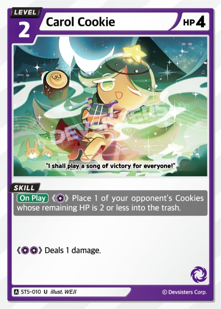 Image for Carol Cookie (ST5-010) (ST1-ST5) - CookieRun: Braverse TCG