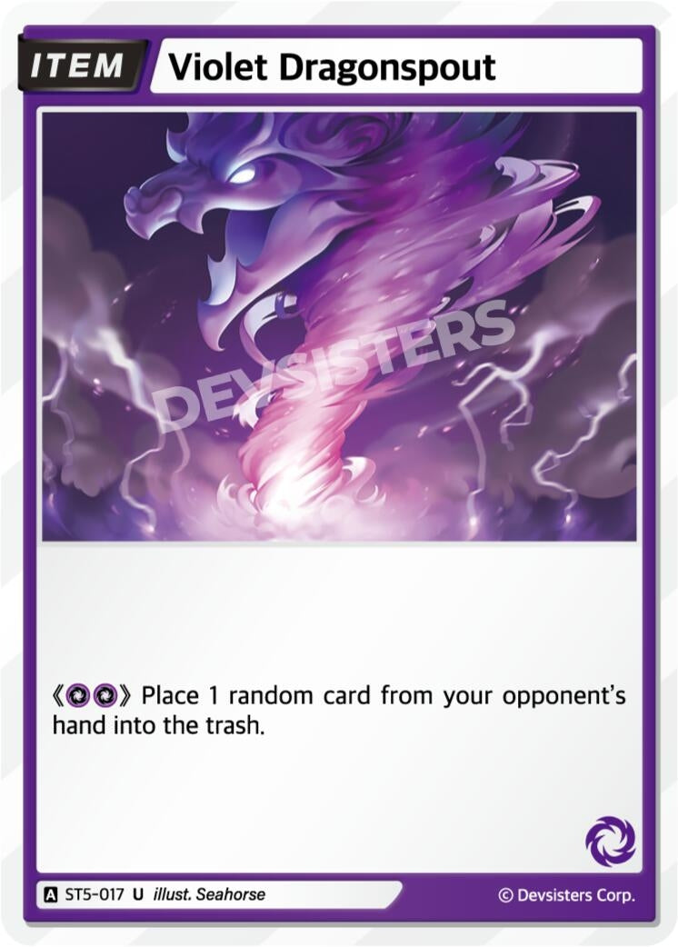 Image for Violet Dragonspout (ST5-017) (ST1-ST5) - CookieRun: Braverse TCG