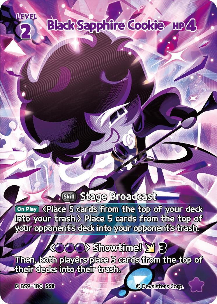 Image for Black Sapphire Cookie (SSR) (BS9-100) (BS8-BS9) - CookieRun: Braverse TCG