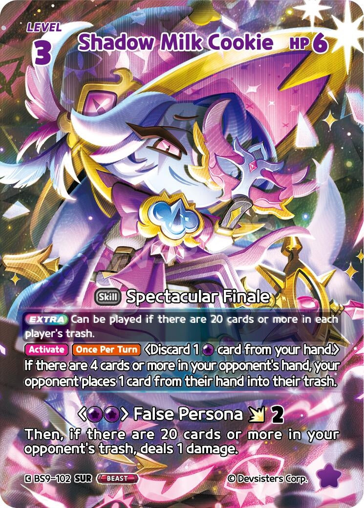 Image for Shadow Milk Cookie (102) (SUR) (BS9-102) (BS8-BS9) - CookieRun: Braverse TCG