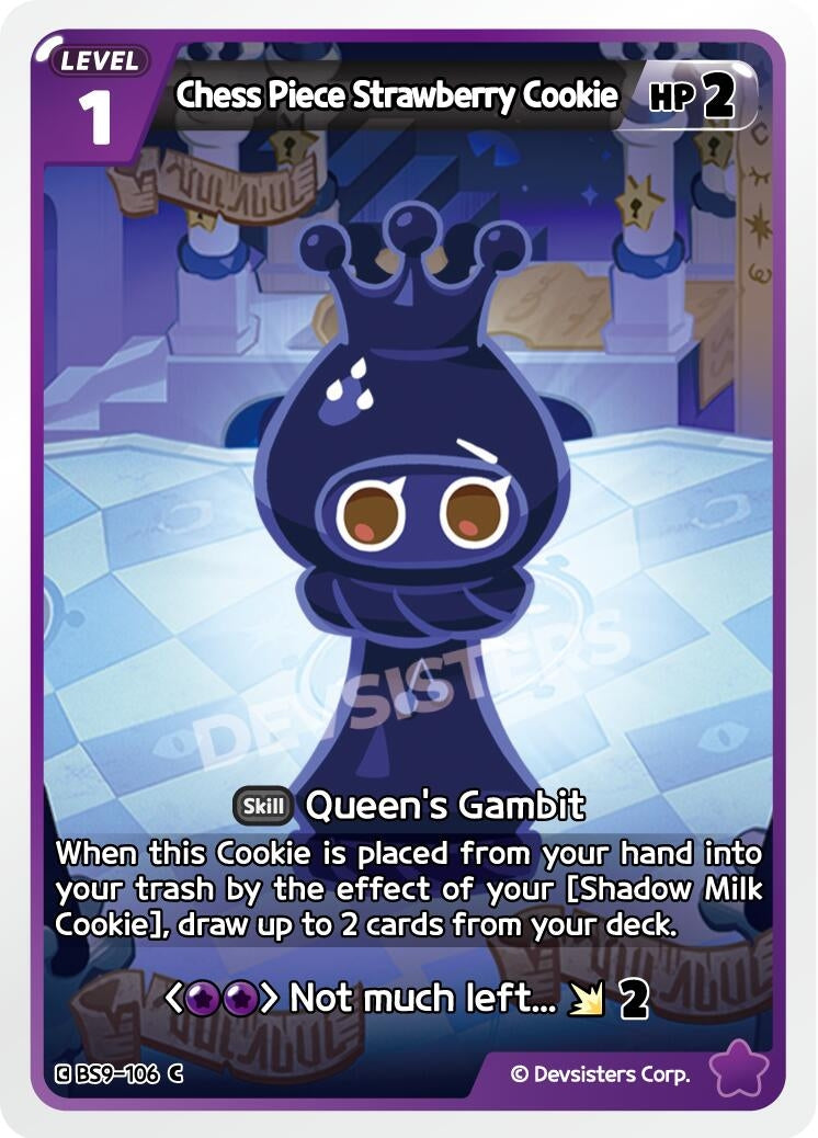 Image for Chess Piece Strawberry Cookie (BS9-106) (BS8-BS9) - CookieRun: Braverse TCG