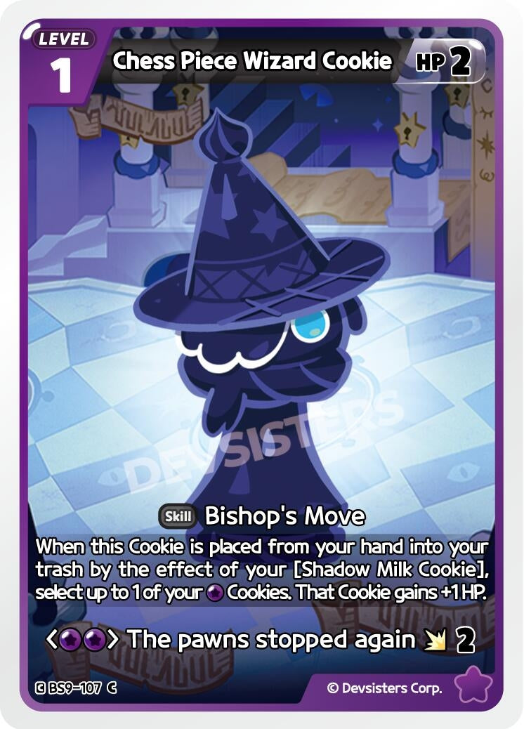 Image for Chess Piece Wizard Cookie (BS9-107) (BS8-BS9) - CookieRun: Braverse TCG