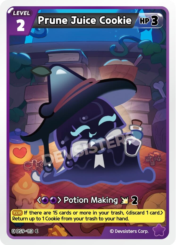 Image for Prune Juice Cookie (Ver. 2) (BS9-113) (BS8-BS9) - CookieRun: Braverse TCG