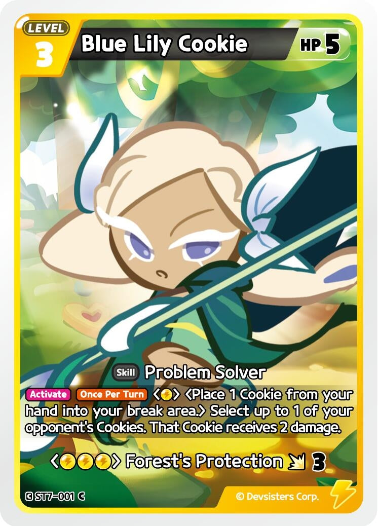 Image for Blue Lily Cookie (ST7-001) (ST6-ST10) - CookieRun: Braverse TCG
