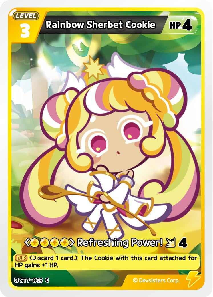 Image for Rainbow Sherbet Cookie (ST7-003) (ST6-ST10) - CookieRun: Braverse TCG