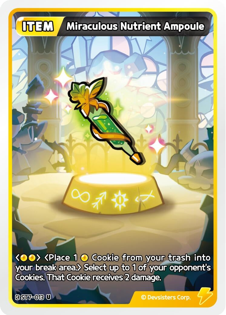 Image for Miraculous Nutrient Ampoule (ST7-013) (ST6-ST10) - CookieRun: Braverse TCG