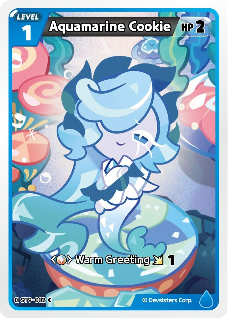 Image for Aquamarine Cookie (ST9-002) (ST6-ST10) - CookieRun: Braverse TCG