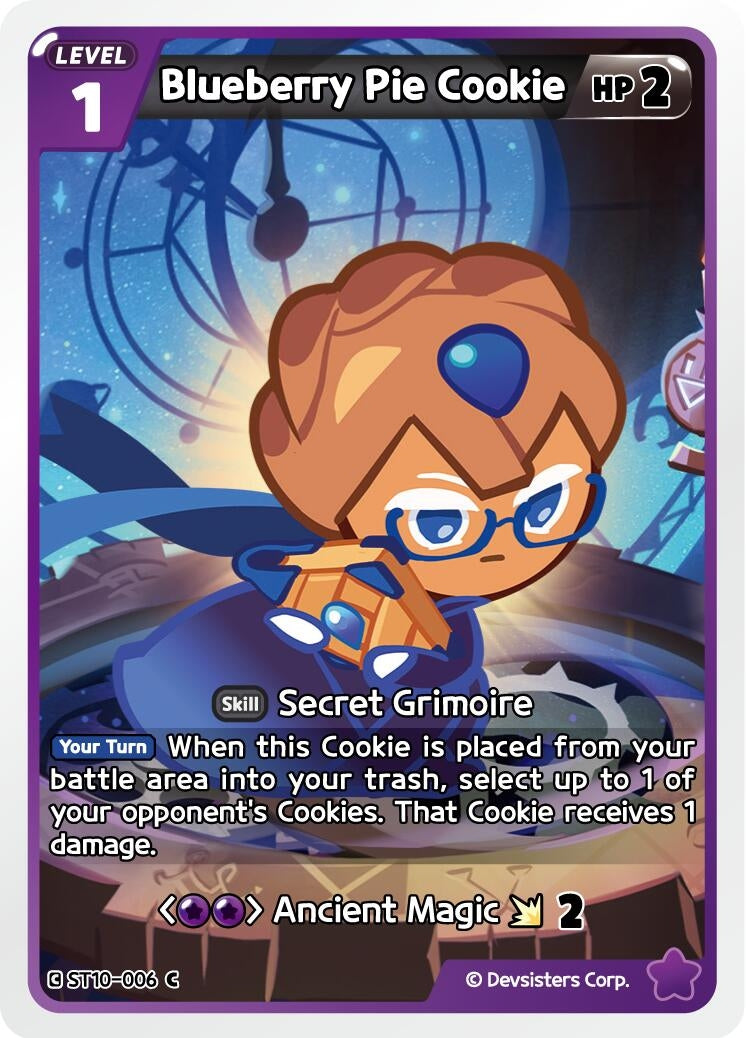 Image for Blueberry Pie Cookie (ST10-006) (ST6-ST10) - CookieRun: Braverse TCG