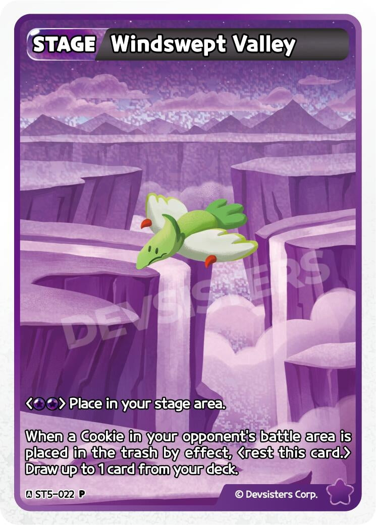 Image for Windswept Valley (ST5-022) (P) - CookieRun: Braverse TCG