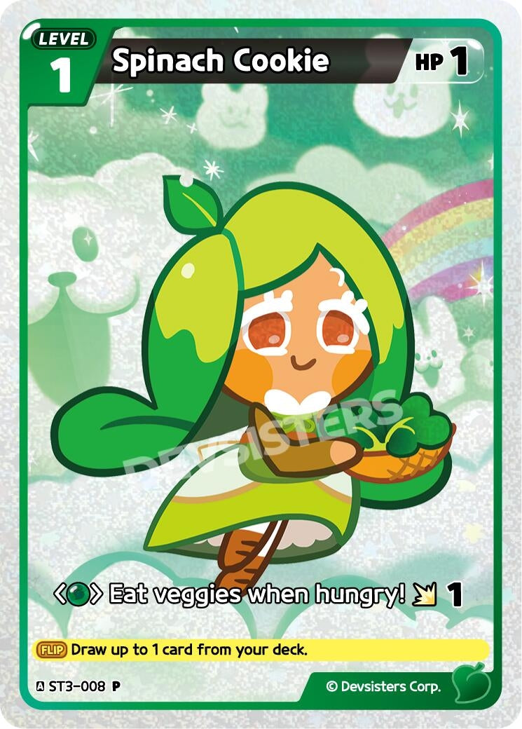 Image for Spinach Cookie (008) (ST3-008) (P) - CookieRun: Braverse TCG
