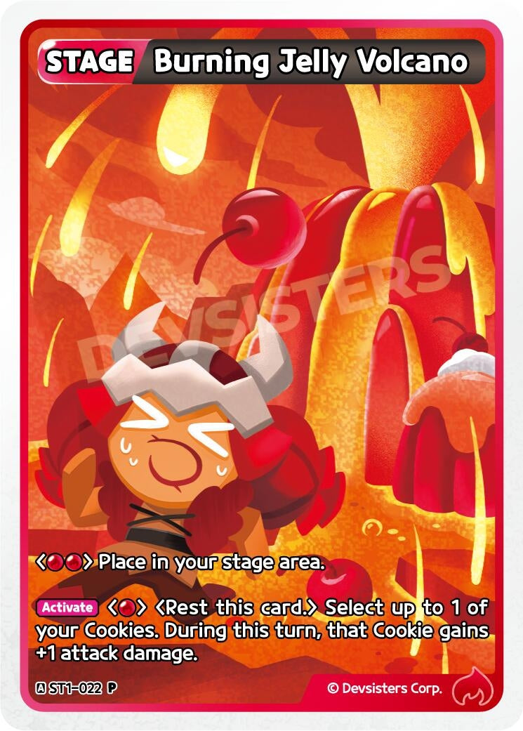 Image for Burning Jelly Volcano (ST1-022) (P) - CookieRun: Braverse TCG
