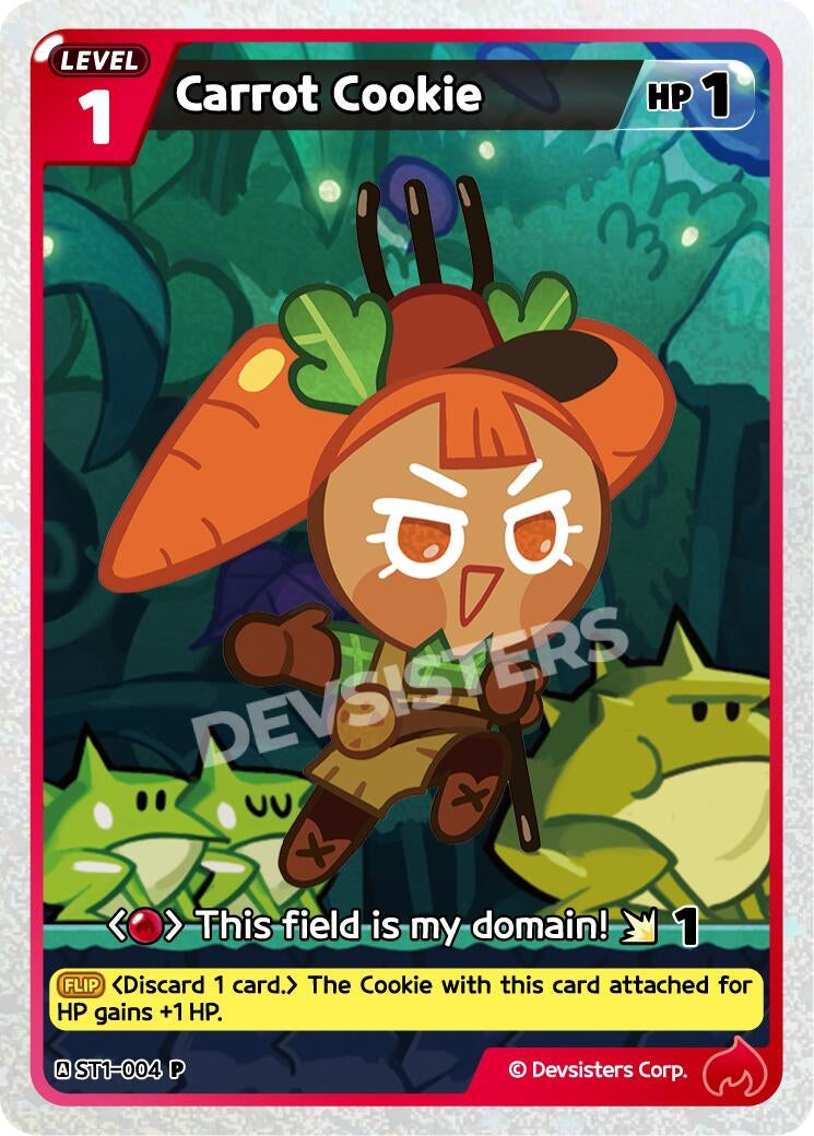 Image for Carrot Cookie (ST1-004) (P) - CookieRun: Braverse TCG