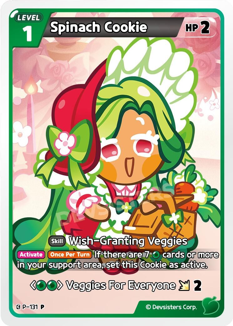 Image for Spinach Cookie (131) (P-131) (P) - CookieRun: Braverse TCG