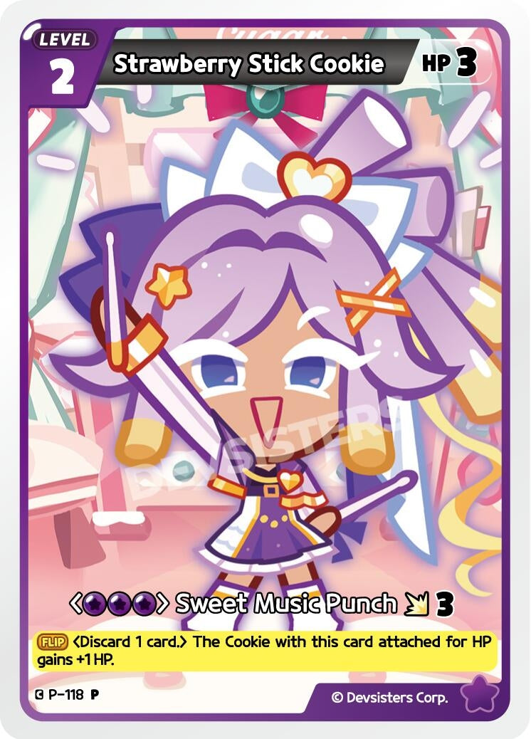 Image for Strawberry Stick Cookie (P-118) (P) - CookieRun: Braverse TCG
