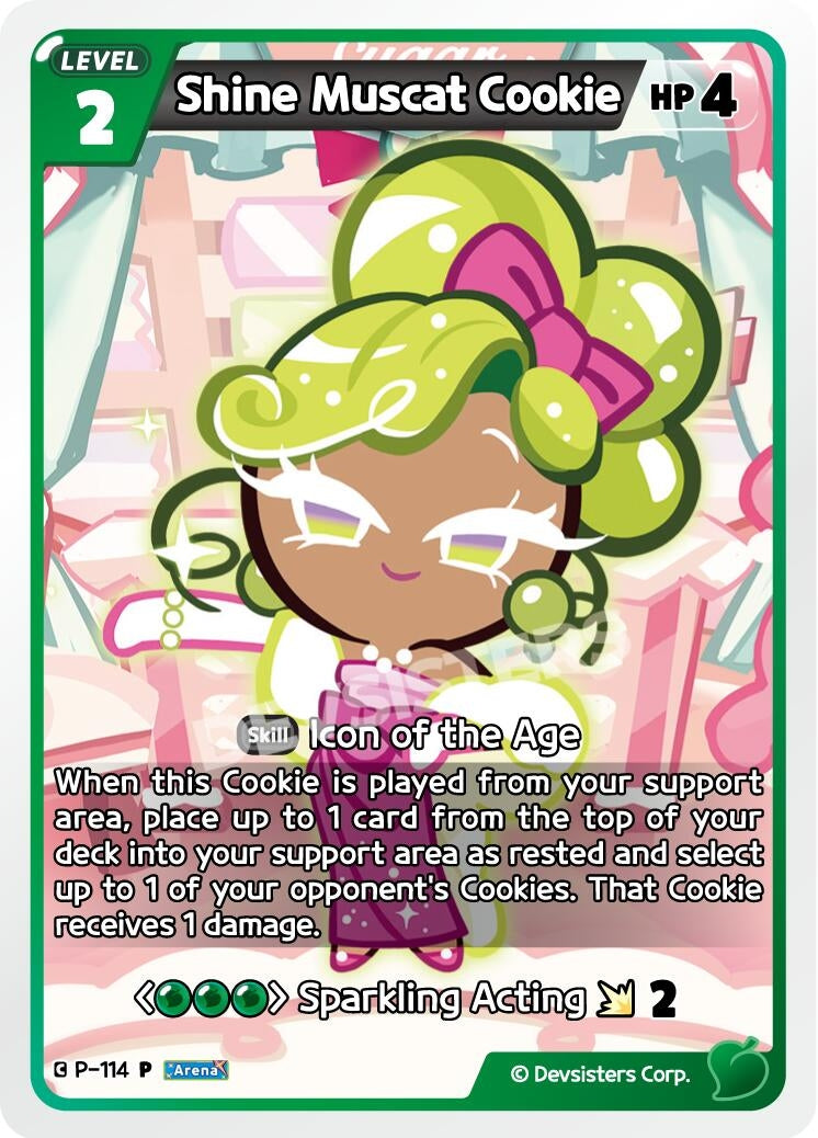 Image for Shine Muscat Cookie (P-114) (P) - CookieRun: Braverse TCG
