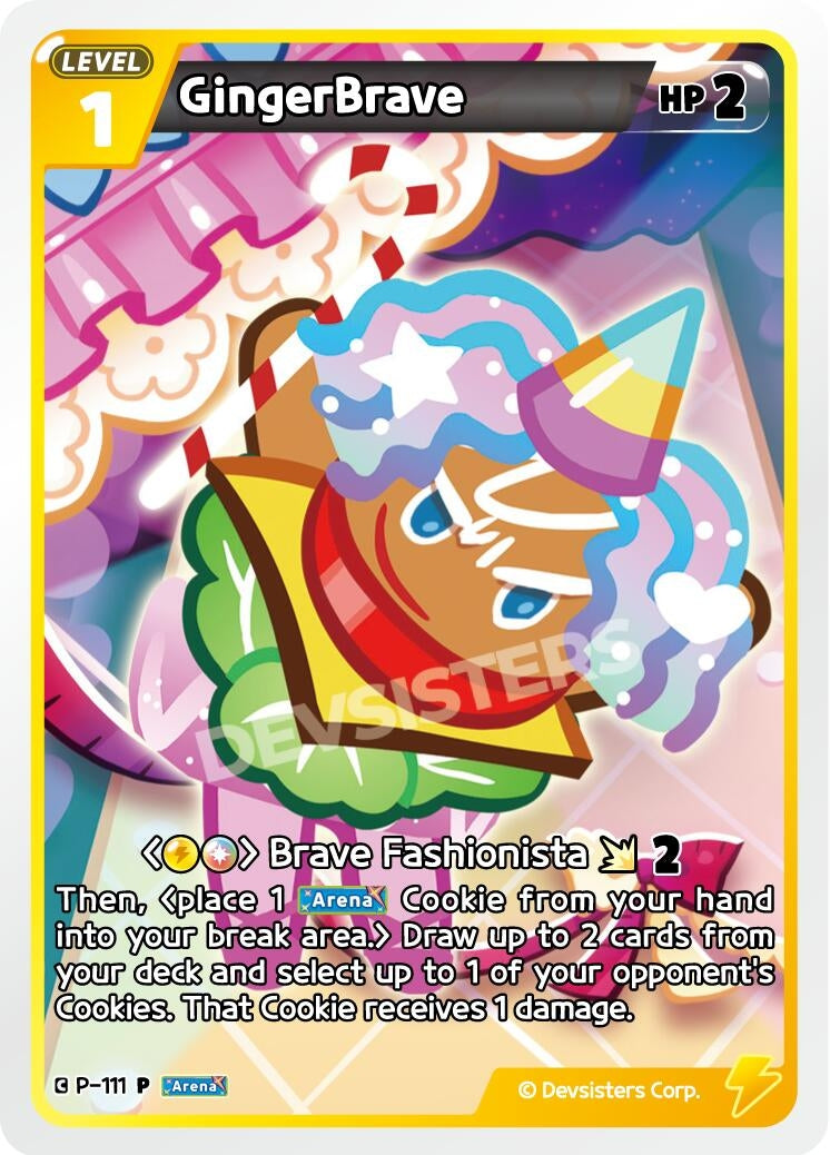 Image for GingerBrave (111) (P-111) (P) - CookieRun: Braverse TCG
