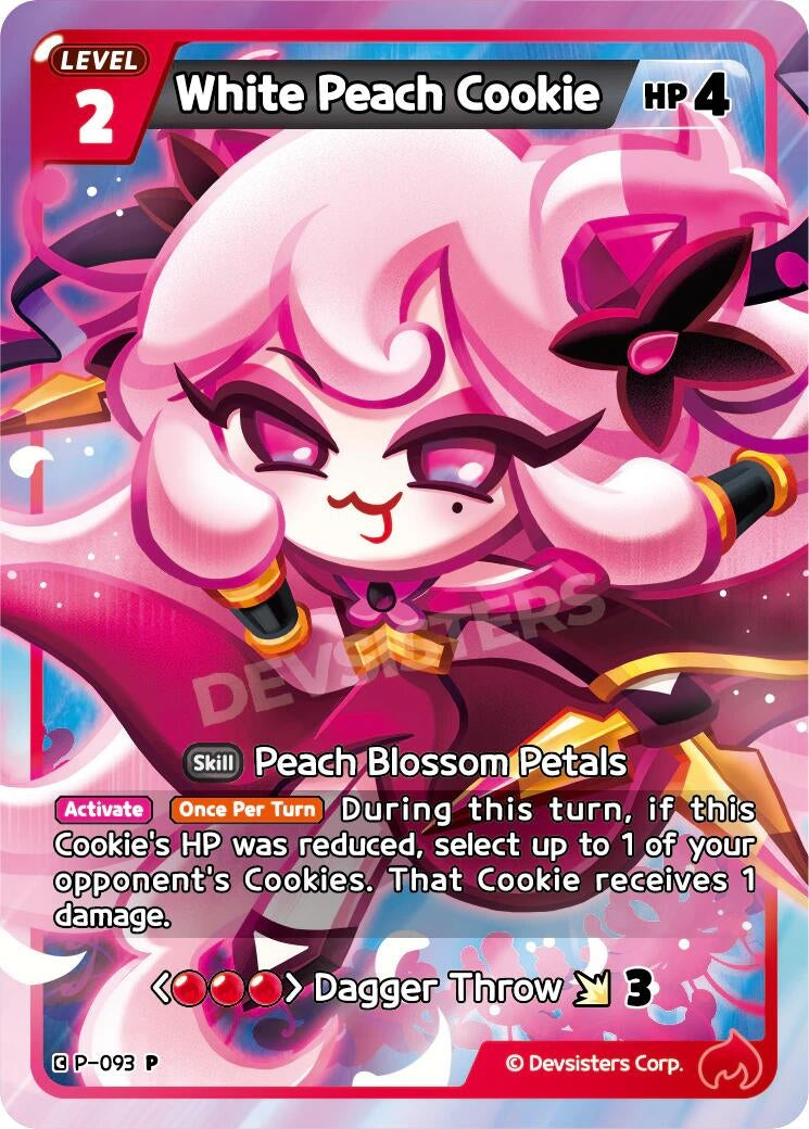 Image for White Peach Cookie (P-093) (P) - CookieRun: Braverse TCG
