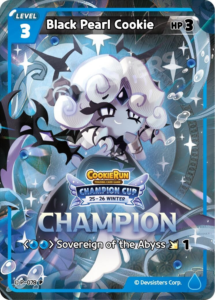 Image for Black Pearl Cookie (Champion) (P-078) (P) - CookieRun: Braverse TCG