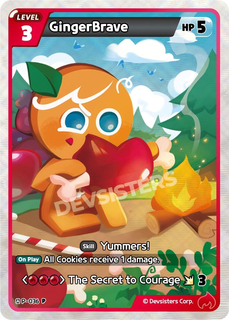 Image for GingerBrave (036) (P-036) (P) - CookieRun: Braverse TCG