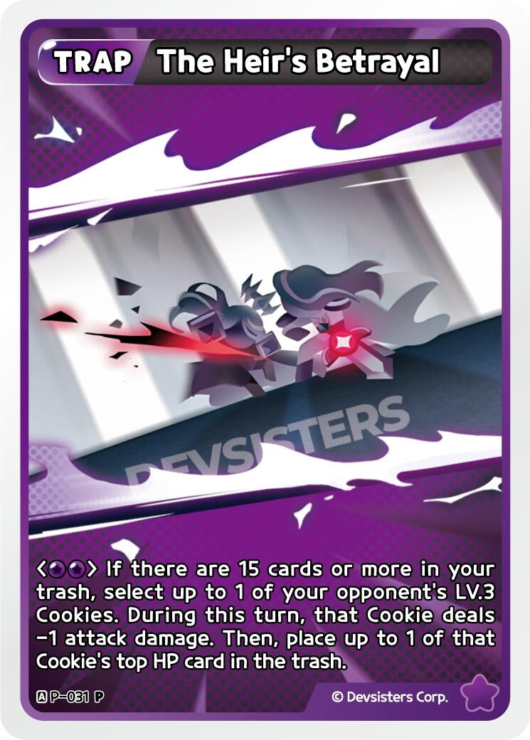 Image for The Heir's Betrayal (box topper) (P-031) (P) - CookieRun: Braverse TCG