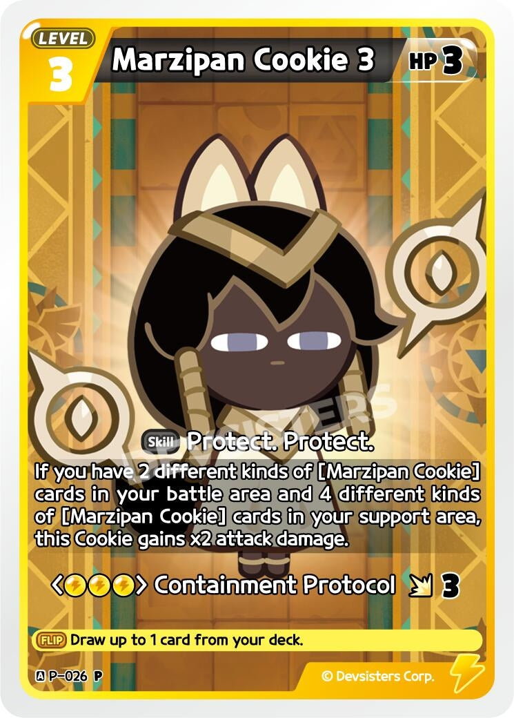 Image for Marzipan Cookie 3 (P-026) (P) - CookieRun: Braverse TCG