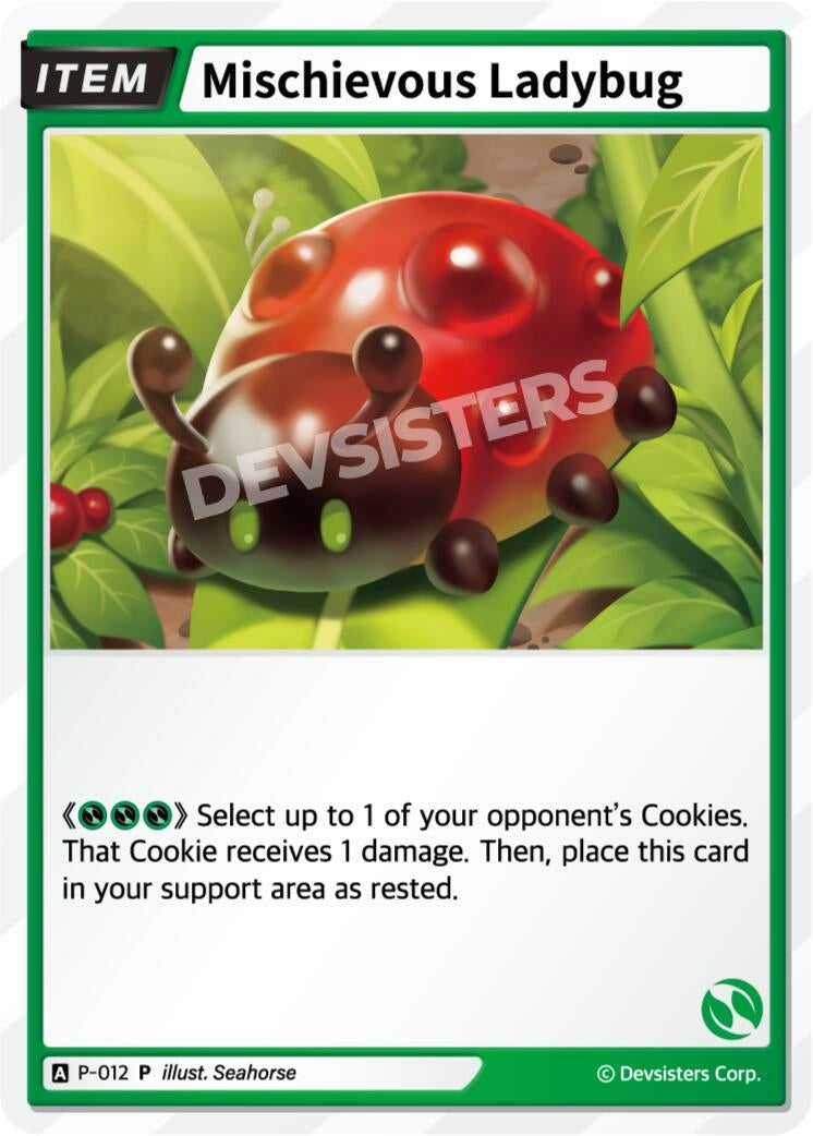 Image for Mischievous Ladybug (Ver. 1) (P-012) (P) - CookieRun: Braverse TCG