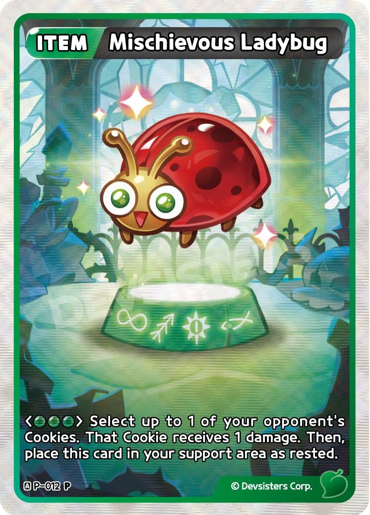 Image for Mischievous Ladybug (Ver. 2) (P-012) (P) - CookieRun: Braverse TCG