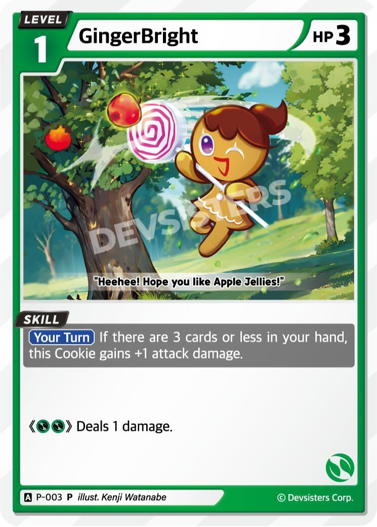 Image for GingerBright (003) (P-003) (P) - CookieRun: Braverse TCG
