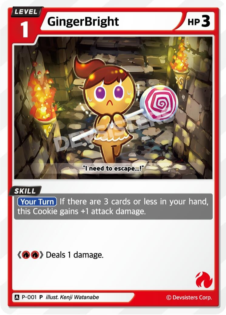 Image for GingerBright (001) (P-001) (P) - CookieRun: Braverse TCG