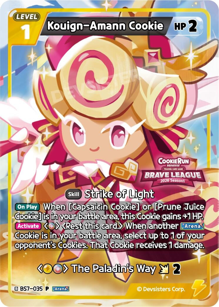Image for Kouign-Amann Cookie (Brave league) (BS7-035) (P) - CookieRun: Braverse TCG