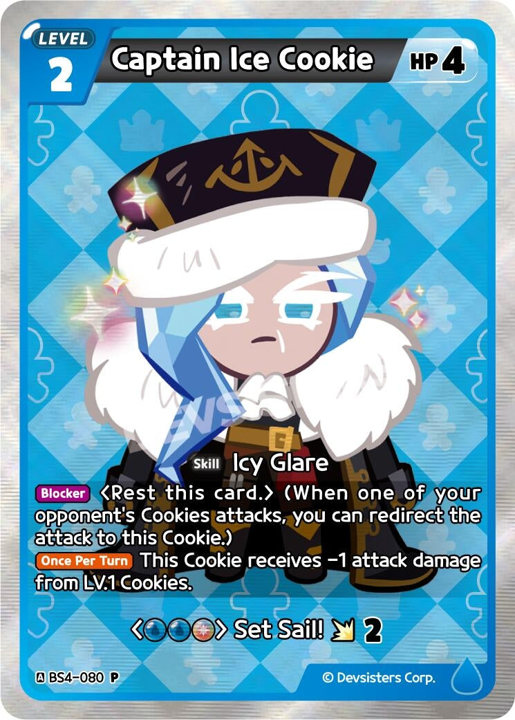 Image for Captain Ice Cookie (BS4-080) (P) - CookieRun: Braverse TCG