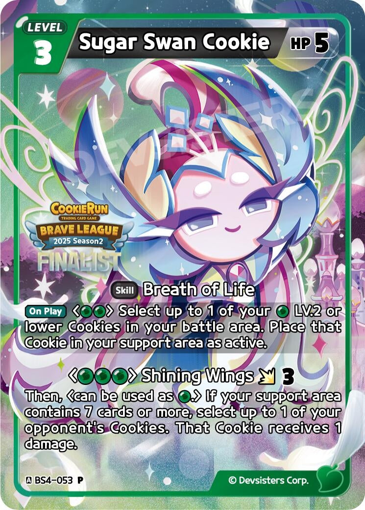 Image for Sugar Swan Cookie (Finalist) (BS4-053) (P) - CookieRun: Braverse TCG