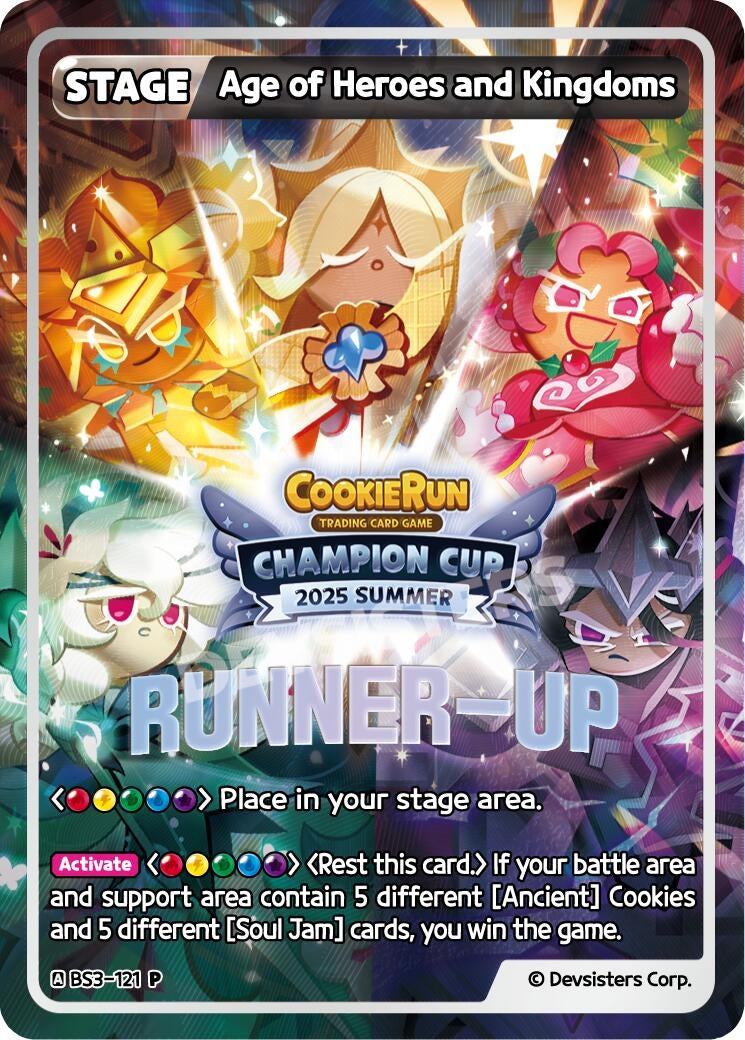 Image for Age of Heroes and Kingdoms (Runner-up) (BS3-121) (P) - CookieRun: Braverse TCG