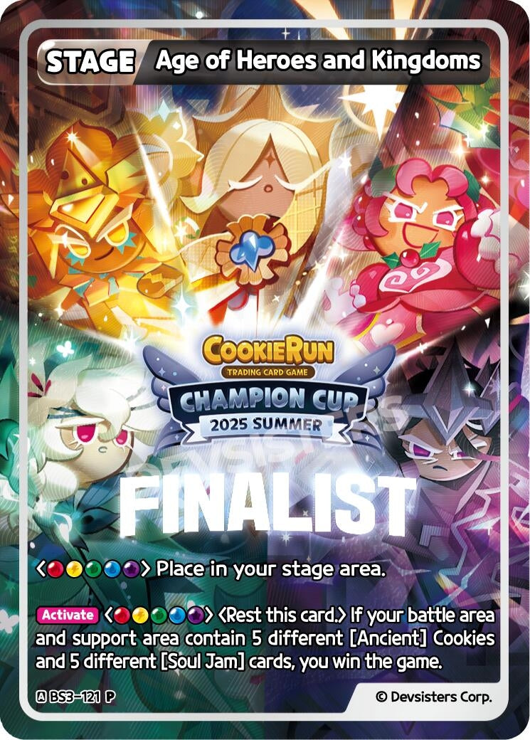 Image for Age of Heroes and Kingdoms (Finalist) (Ver. 2) (BS3-121) (P) - CookieRun: Braverse TCG