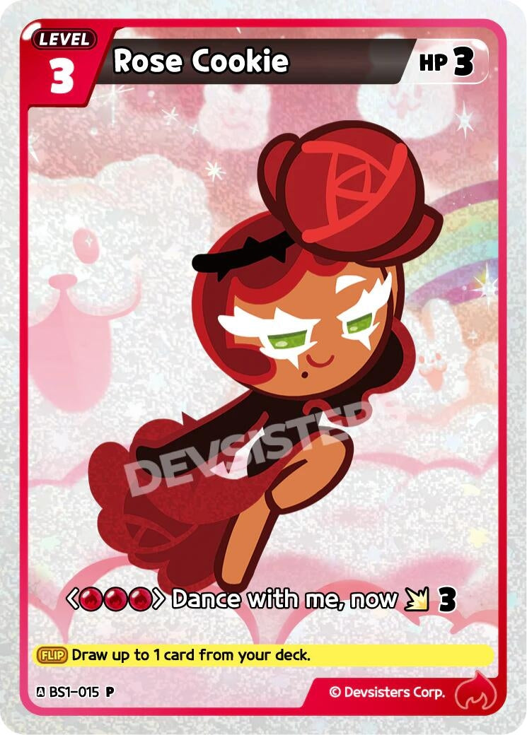 Image for Rose Cookie (BS1-015) (P) - CookieRun: Braverse TCG