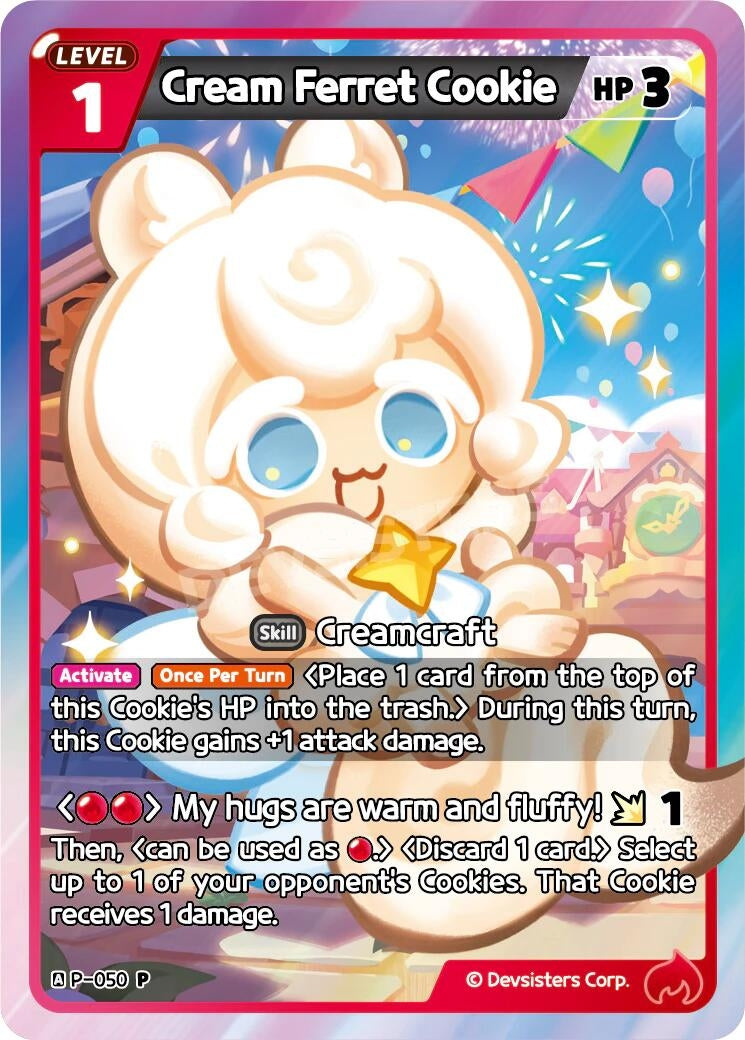 Image for Cream Ferret Cookie (050) (P-050) (P) - CookieRun: Braverse TCG