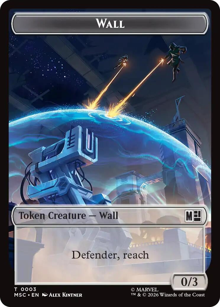 Image for Wall (003) // Merfolk (006) Double-Sided Token (3 // 6) (MSC) - Magic: The Gathering