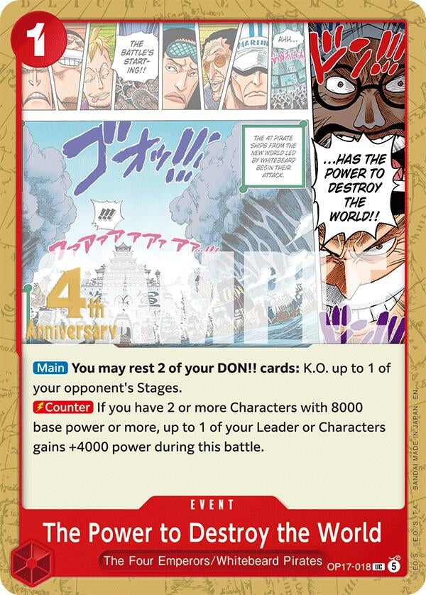 Image for The Power to Destroy the World (OP17-018) (OP17 RE) - One Piece Card Game
