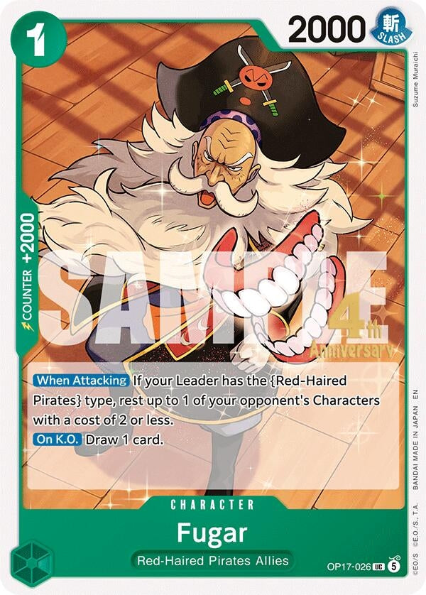 Image for Fugar (OP17-026) (OP17 RE) - One Piece Card Game