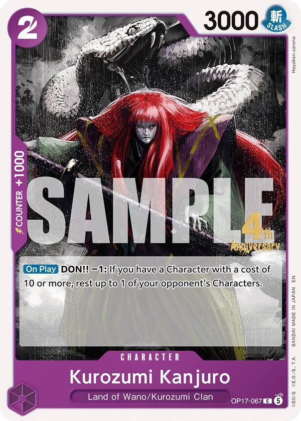 Image for Kurozumi Kanjuro (OP17-067) (OP17 RE) - One Piece Card Game
