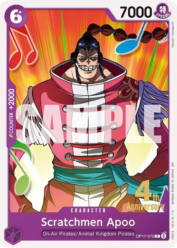 Image for Scratchmen Apoo (OP17-070) (OP17 RE) - One Piece Card Game