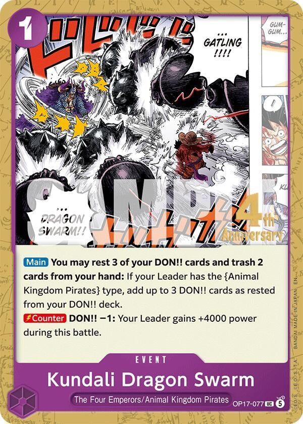 Image for Kundali Dragon Swarm (OP17-077) (OP17 RE) - One Piece Card Game