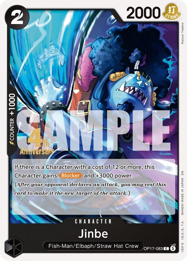 Image for Jinbe (083) (OP17-083) (OP17 RE) - One Piece Card Game