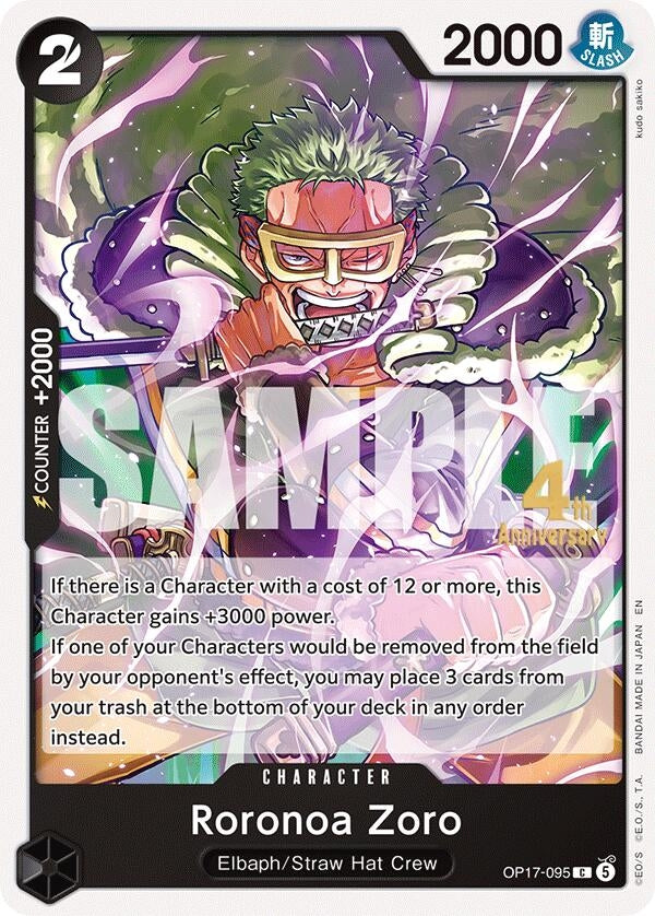 Image for Roronoa Zoro (095) (OP17-095) (OP17 RE) - One Piece Card Game
