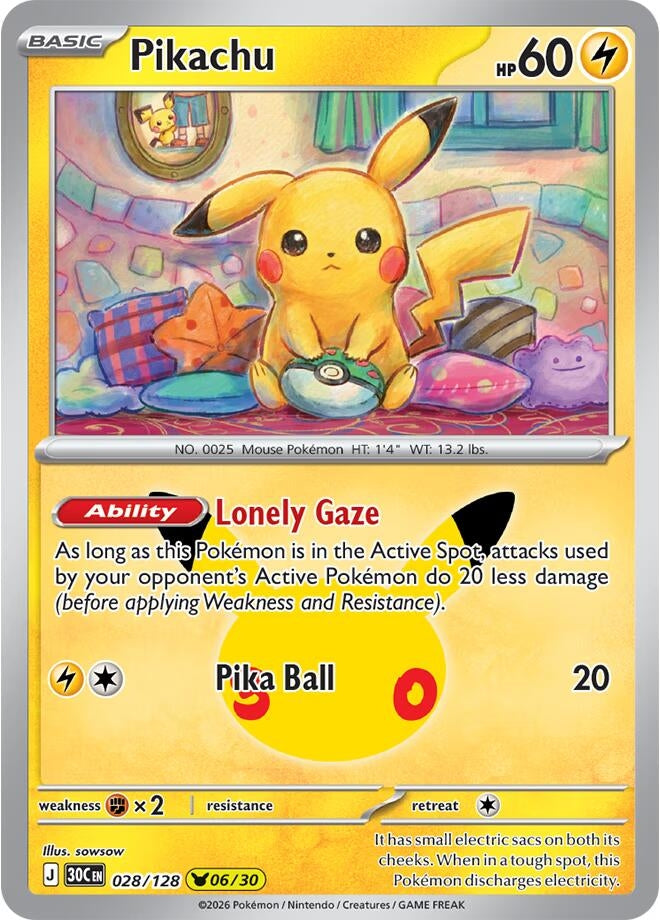 Image for Pikachu (028/128) (30C) - Pokemon