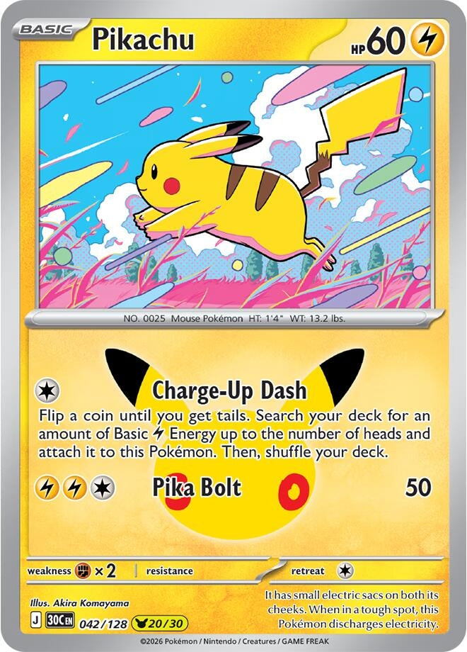 Image for Pikachu (042/128) (30C) - Pokemon