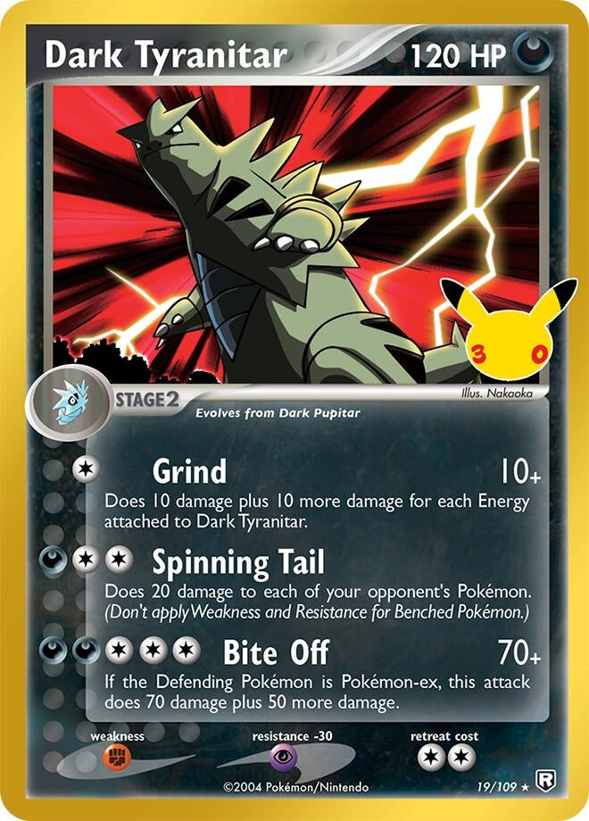 Image for Dark Tyranitar (19/109) (30C) - Pokemon
